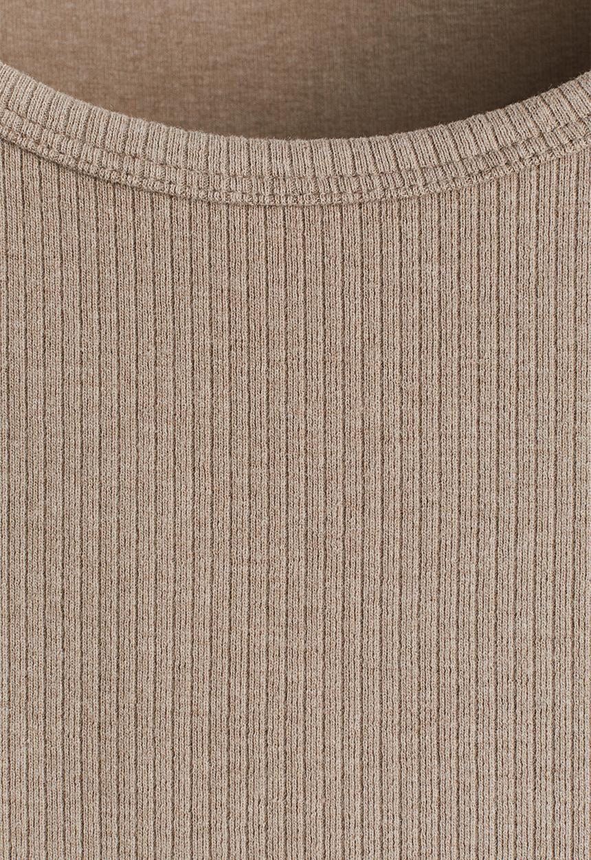 H&M - Slim fit ribbed vest top - beige