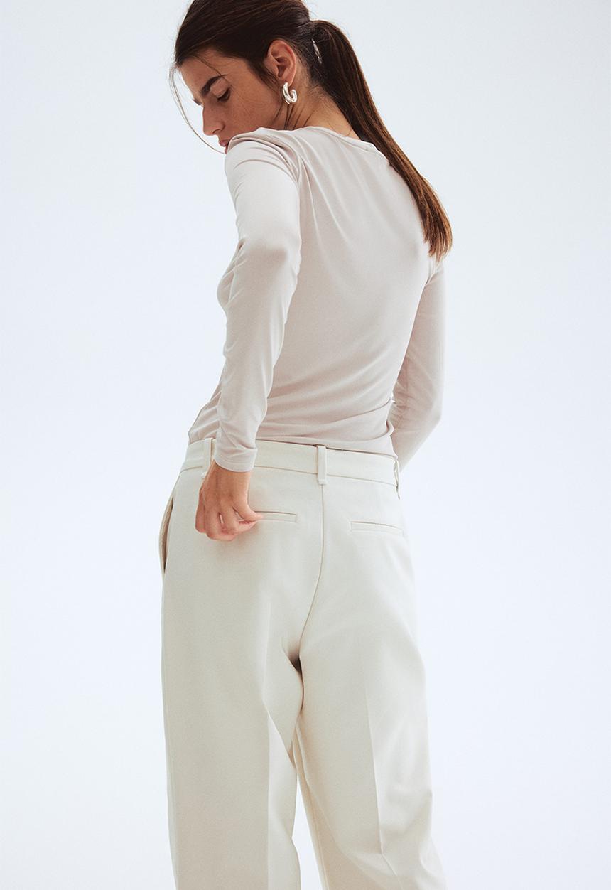 H&M - Bootcut trousers - white