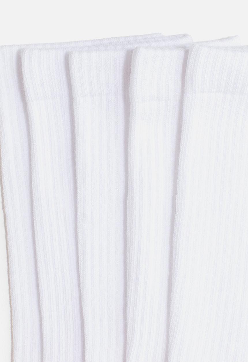 H&M - 5-Pack socks with lycra® - white