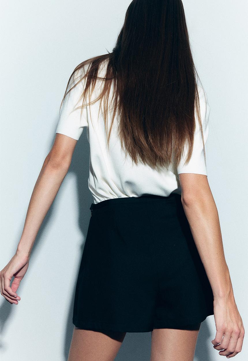 H&M - Pleated skort - black