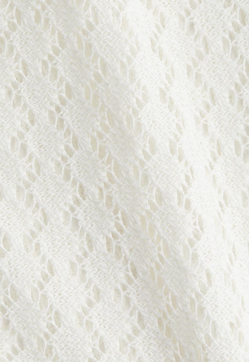 H&M - Pointelle-knit top - white