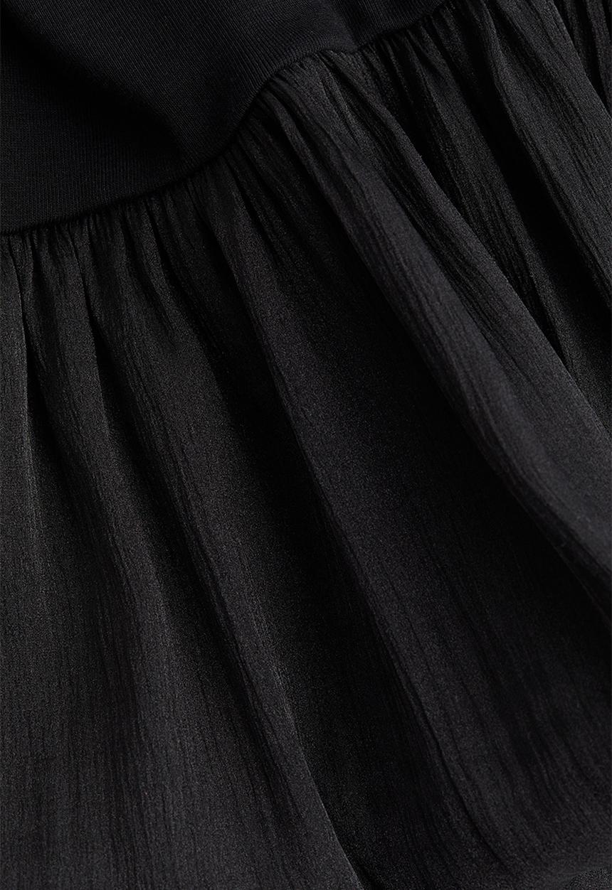 H&M - Bubble-hem top - black