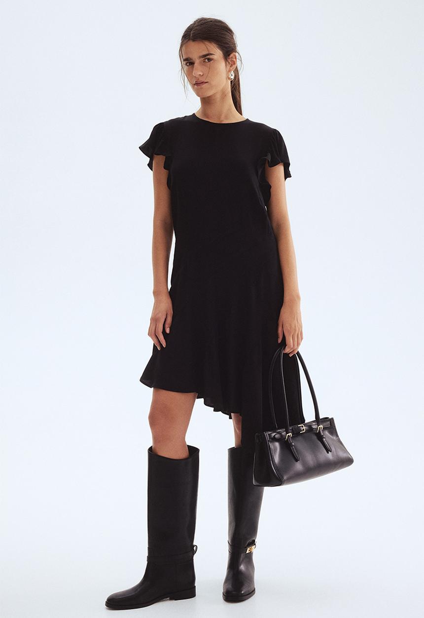 H&M - Asymmetric dress - black