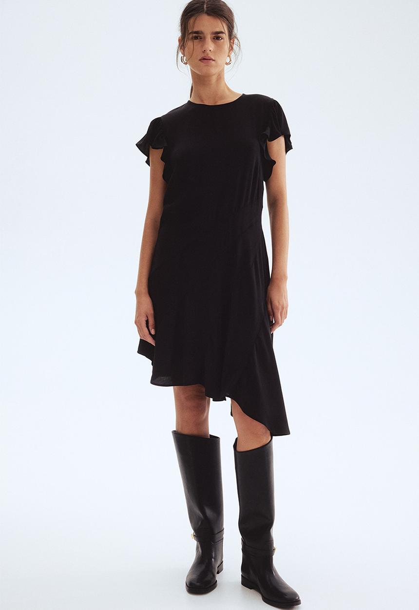 H&M - Asymmetric dress - black