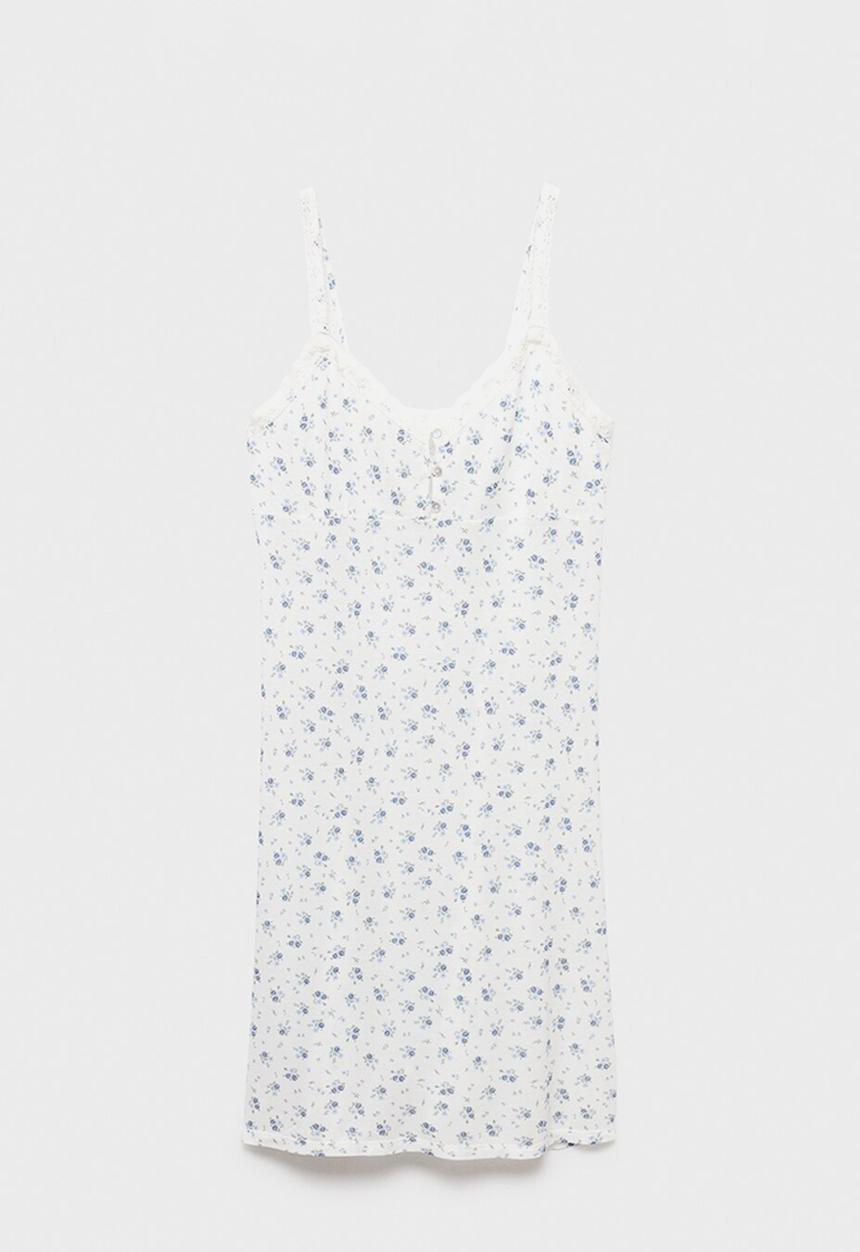 MANGO - Nightgown ario- white