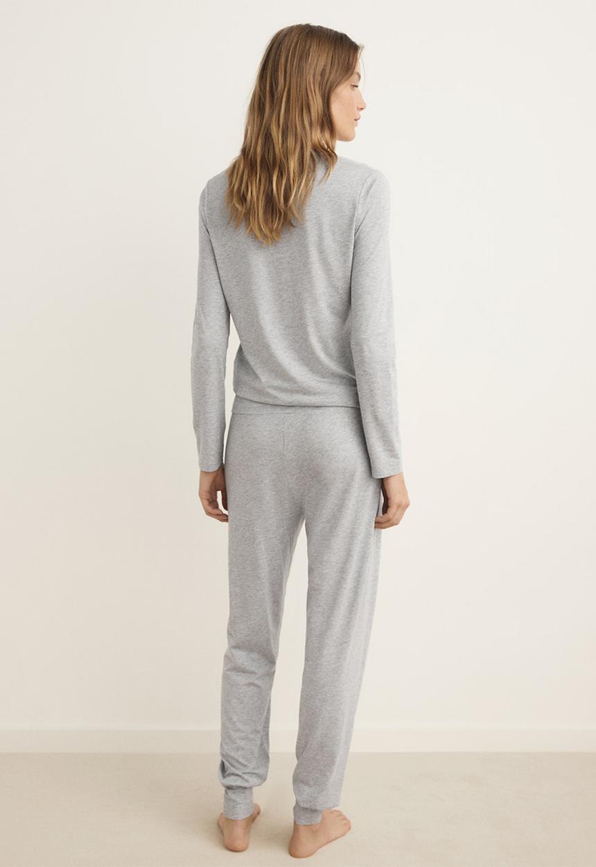 MANGO - Pyjama trouser ramram- grey