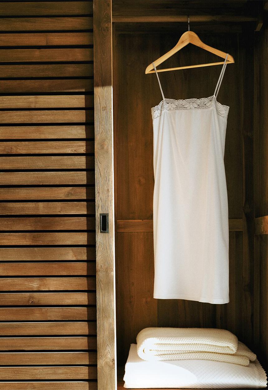 MANGO - Nightgown mirna- white