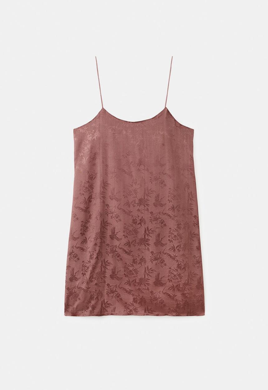 MANGO - Nightgown quars- brown