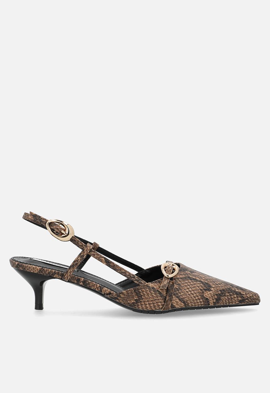 Madison® - Nadine closed toe slingback - snakeskin
