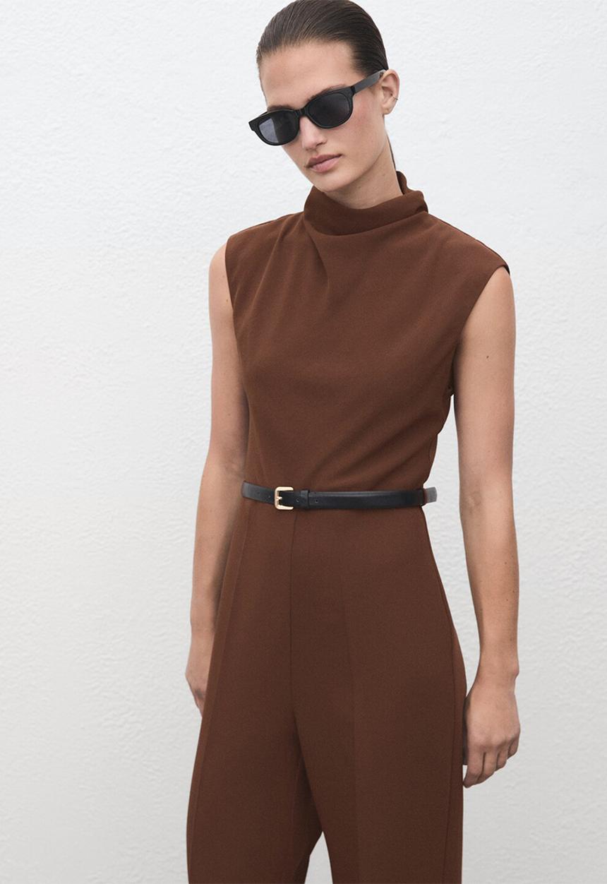 MANGO - Jumpsuit gabriela - rust/copper