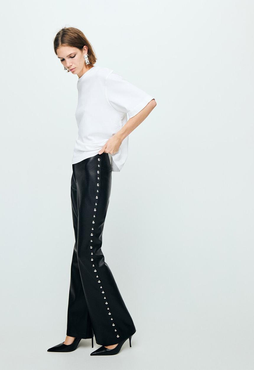 MANGO - Trousers ares - black