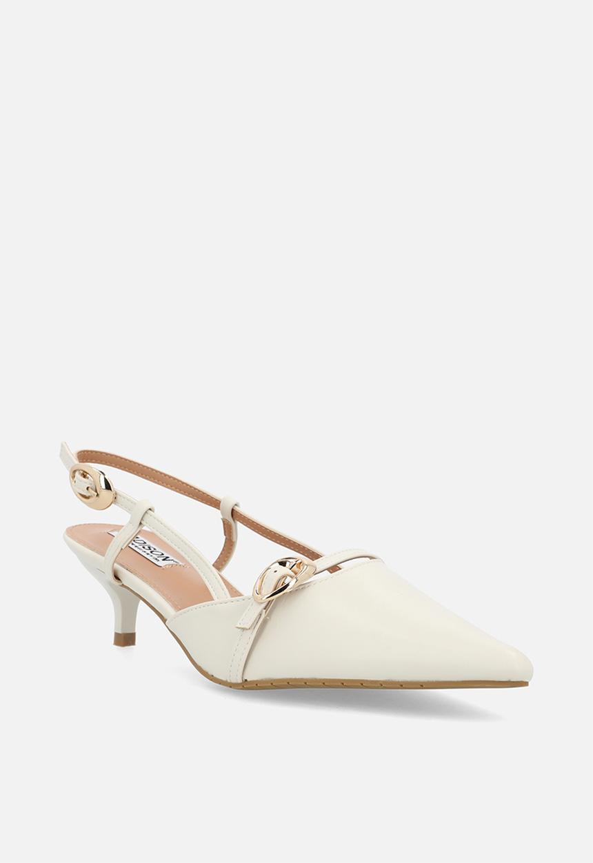 Madison® - Nadine closed toe slingback - off white