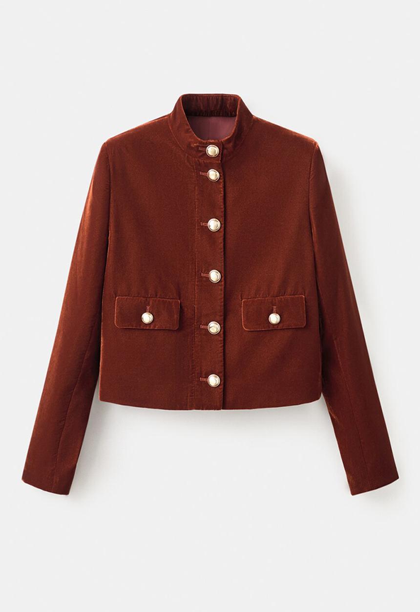 MANGO - Jacket claudi - medium orange