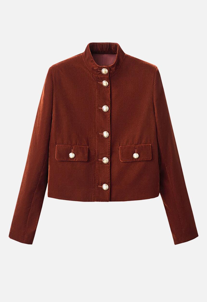 MANGO - Jacket claudi - medium orange