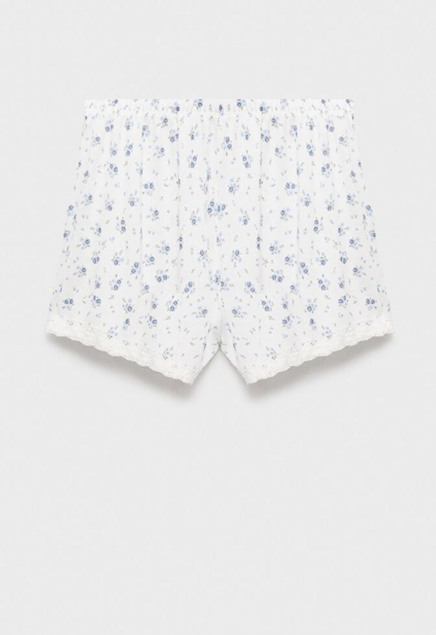 MANGO - Pyjama shorts ario- white