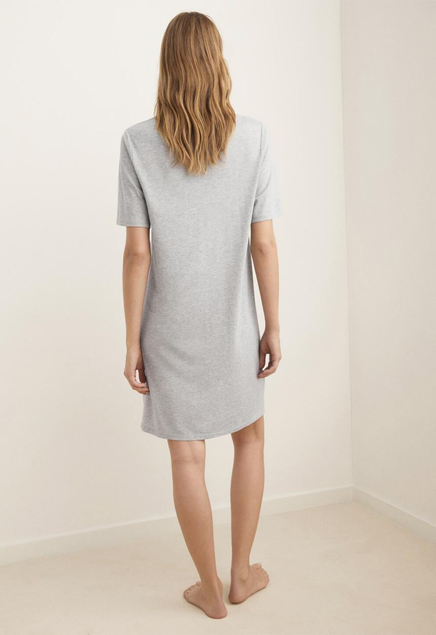 MANGO - Nightgown ramram- grey