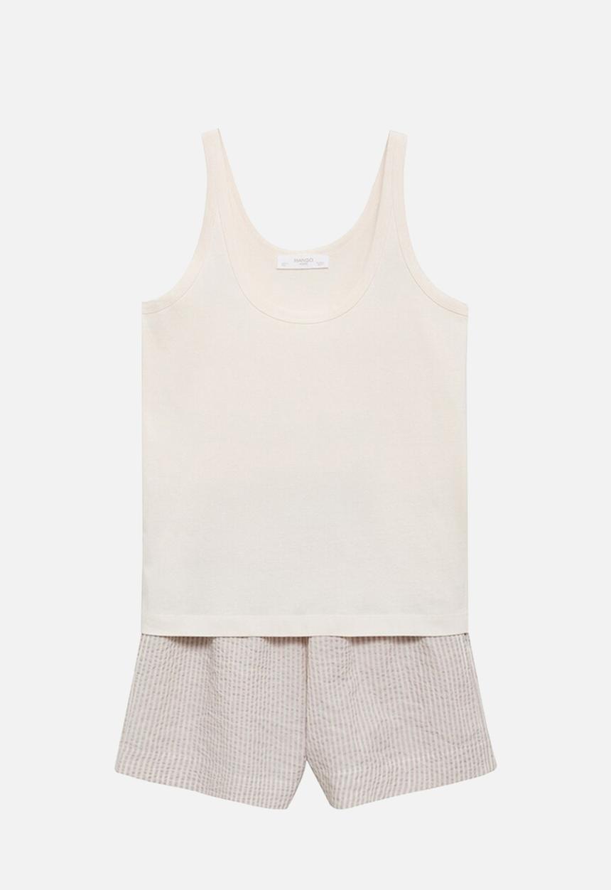 MANGO - Pyjama comboset- brown