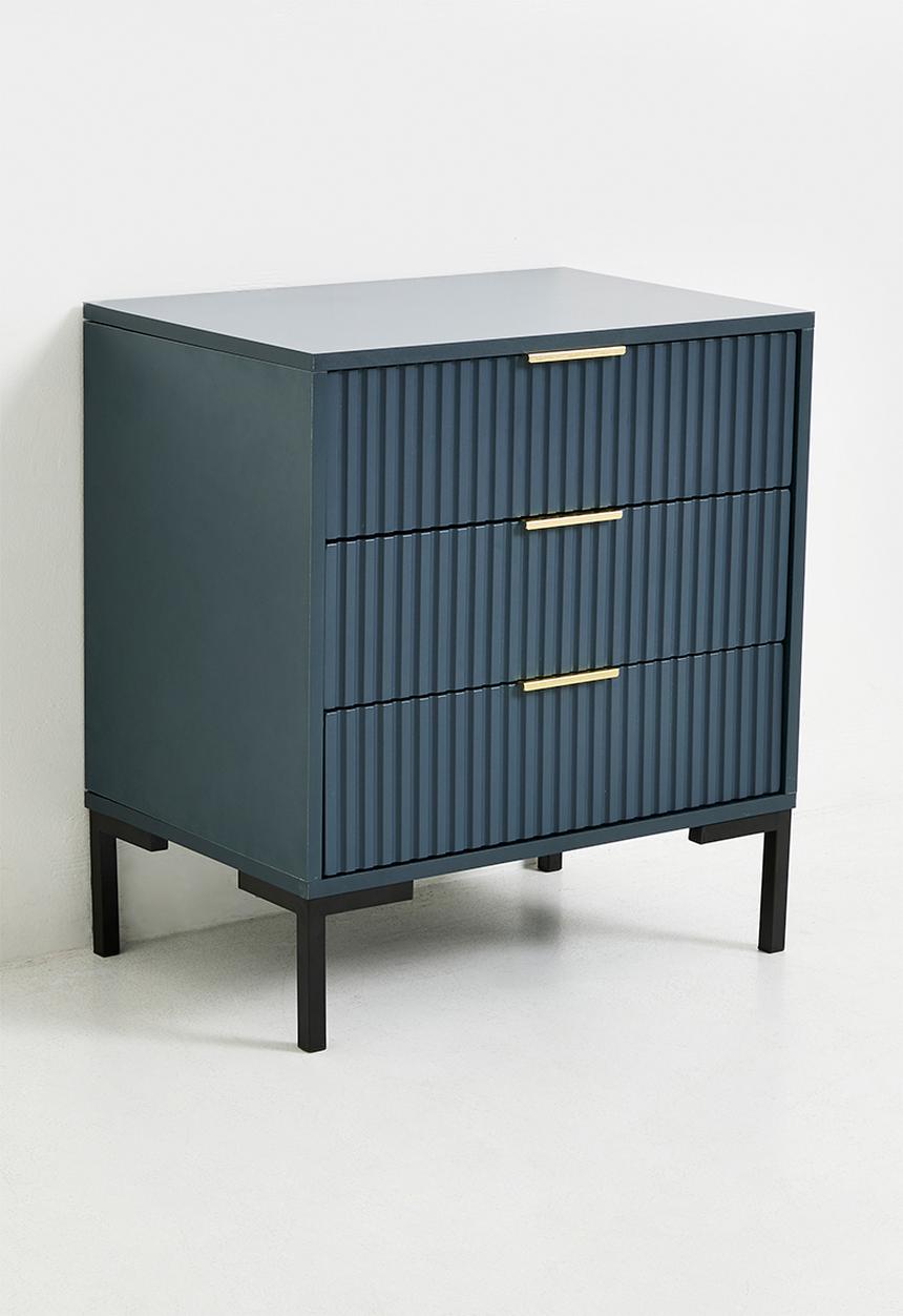 Me&Co - Paris 3 Drawer Chest of Drawers- Blue