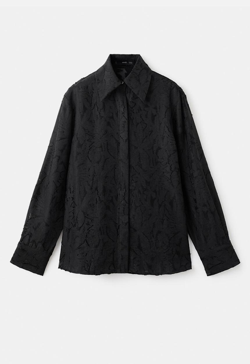 MANGO - Shirt sharon - black