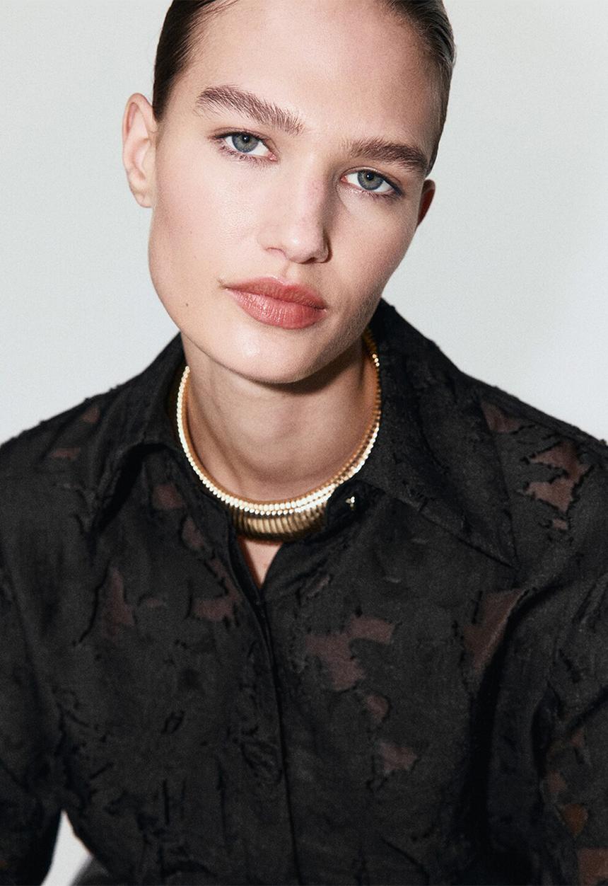 MANGO - Shirt sharon - black