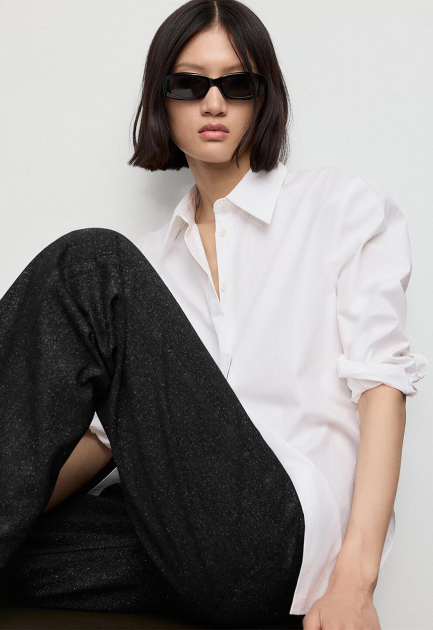 MANGO - Jeans carrie - black