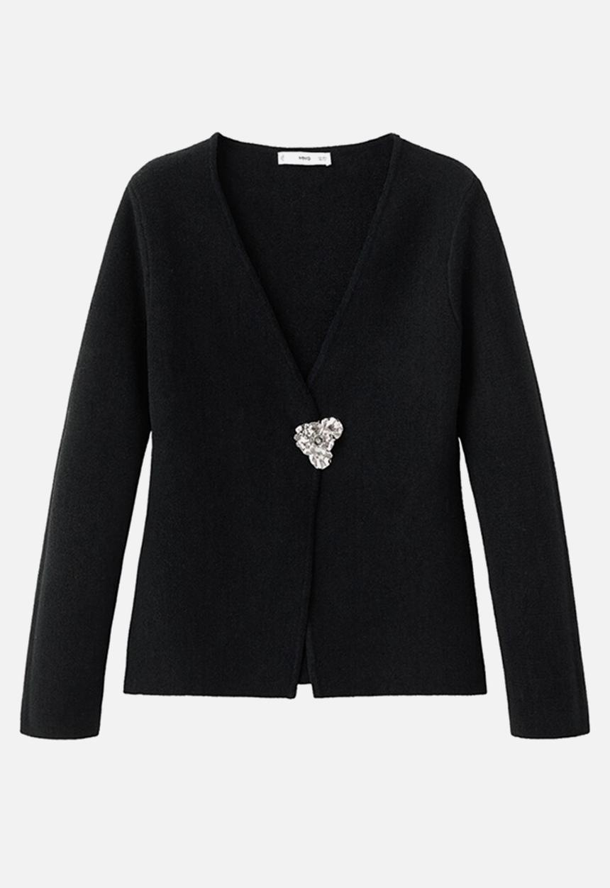 MANGO - Jacket tapies - black