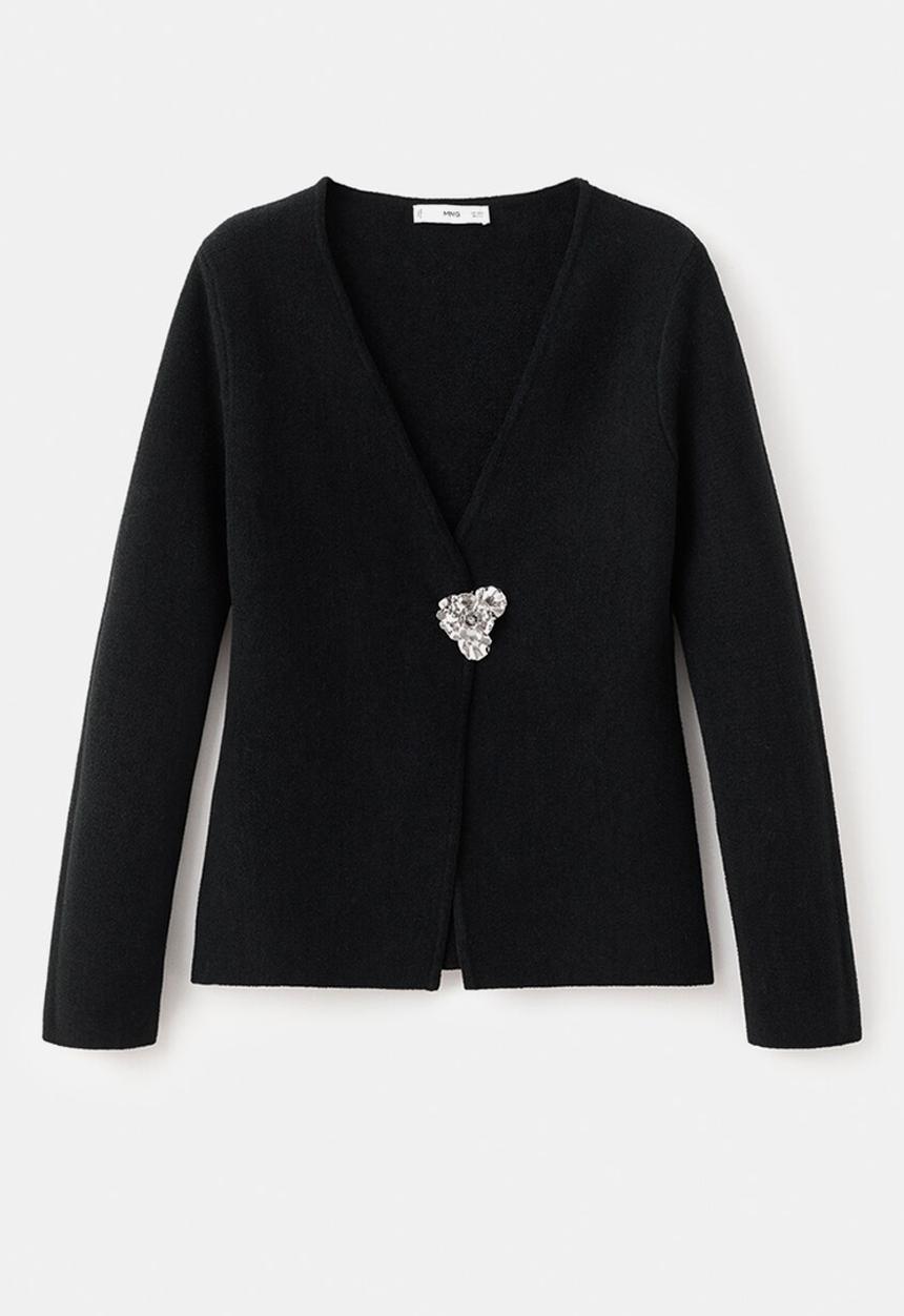 MANGO - Jacket tapies - black