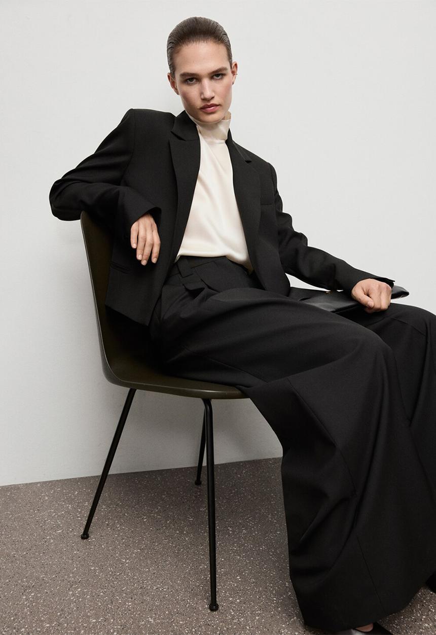 MANGO - Blazer garbo - black