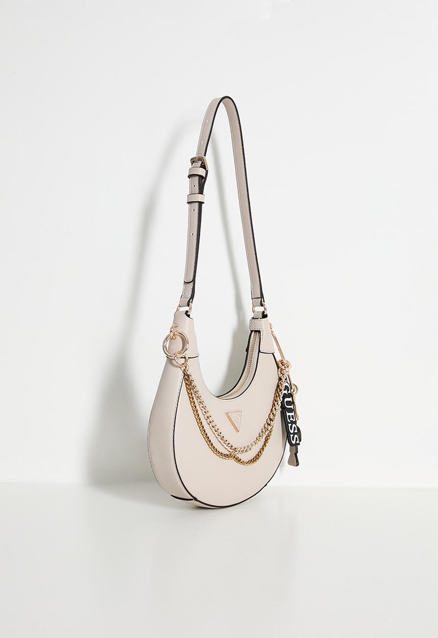 GUESS - Davina shoulder bag- light taupe