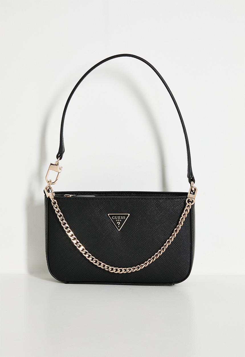GUESS - Noelle ii mini top zip shoulder bag- black
