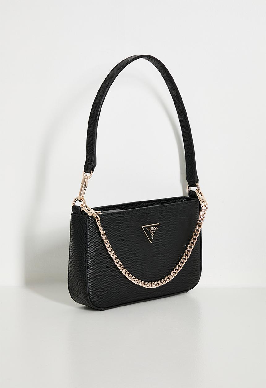 GUESS - Noelle ii mini top zip shoulder bag- black