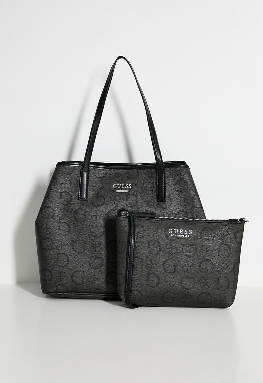 GUESS - Portini trap tote bag-coal