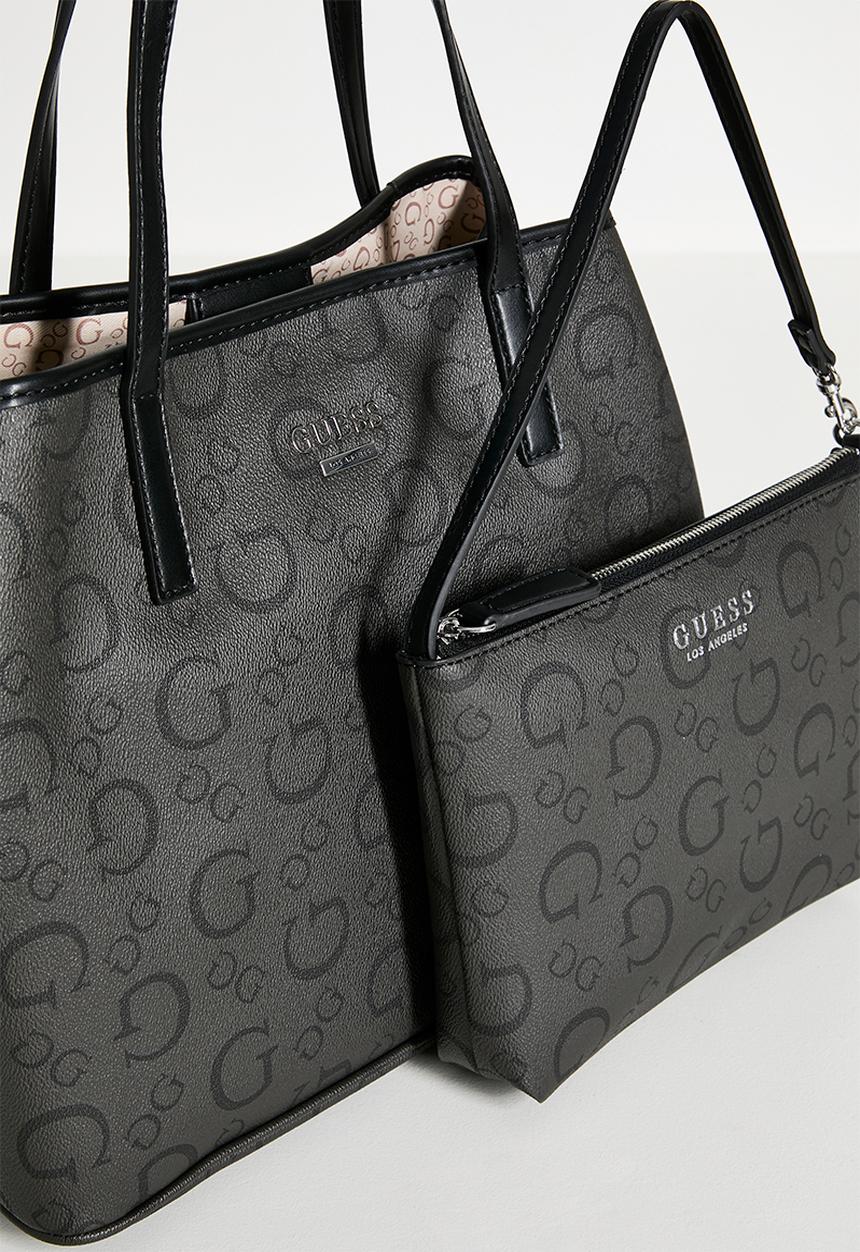 GUESS - Portini trap tote bag-coal