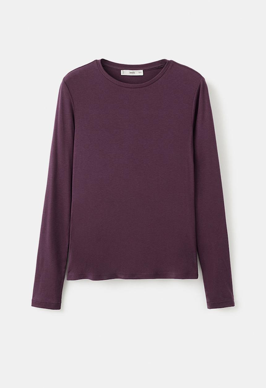 MANGO - T-shirt secondca - dark red