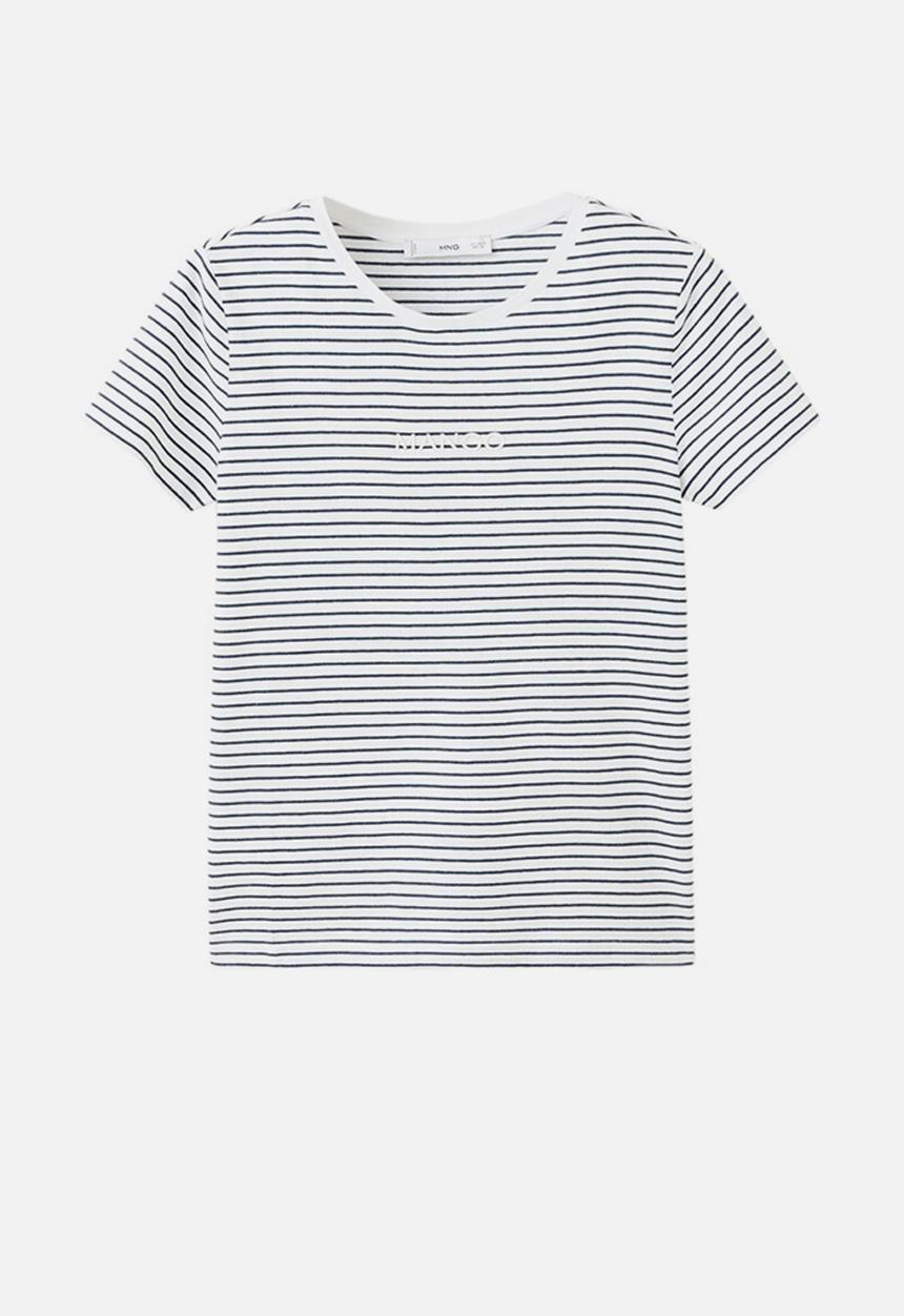 MANGO - T-shirt mangora -  navy