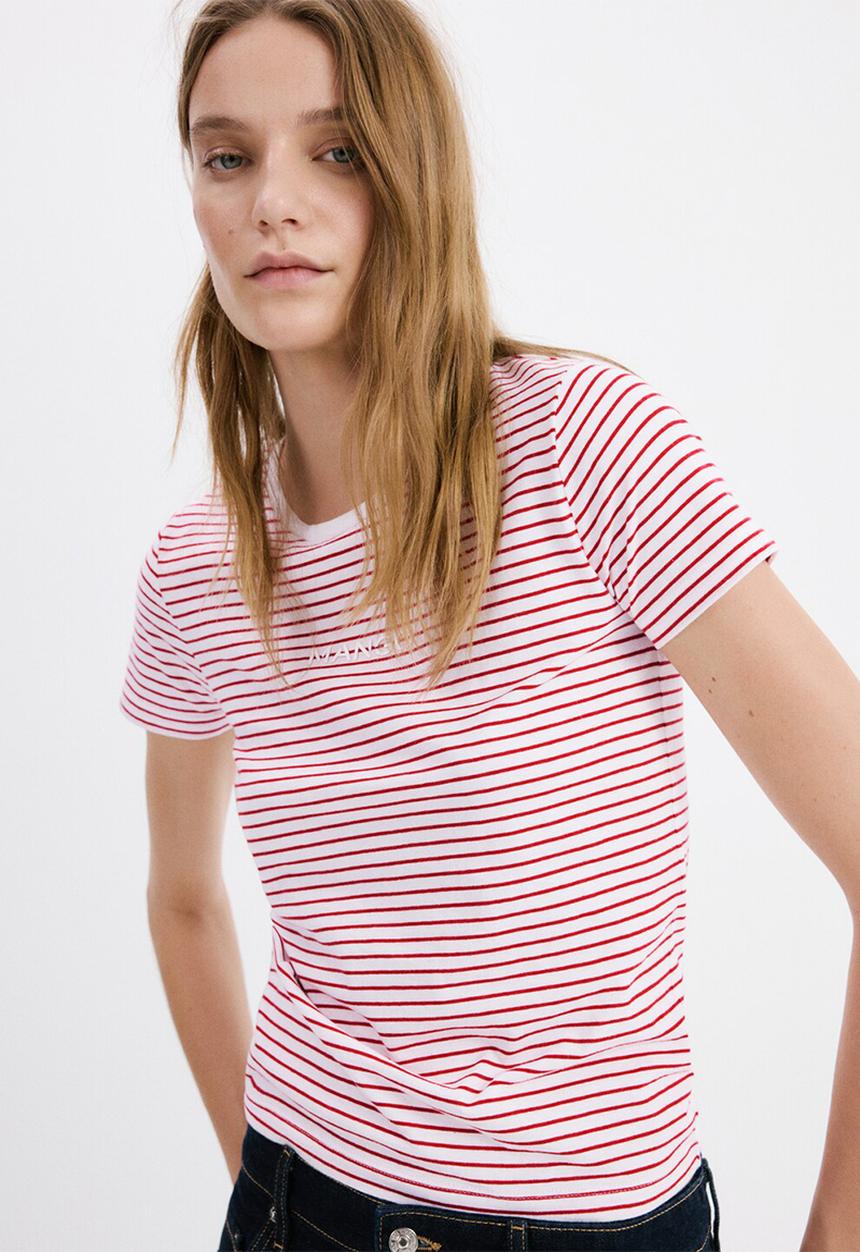 MANGO - T-shirt mangora-w - bright red