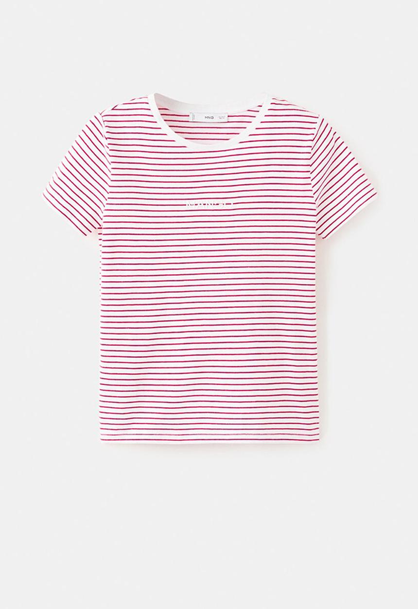 MANGO - T-shirt mangora-w - bright red