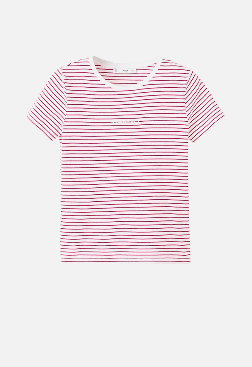 MANGO - T-shirt mangora-w - bright red
