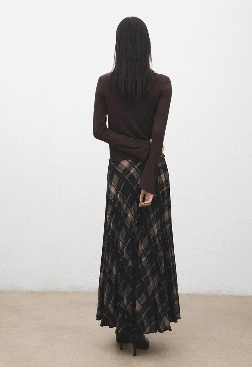 MANGO - T-shirt ani - brown