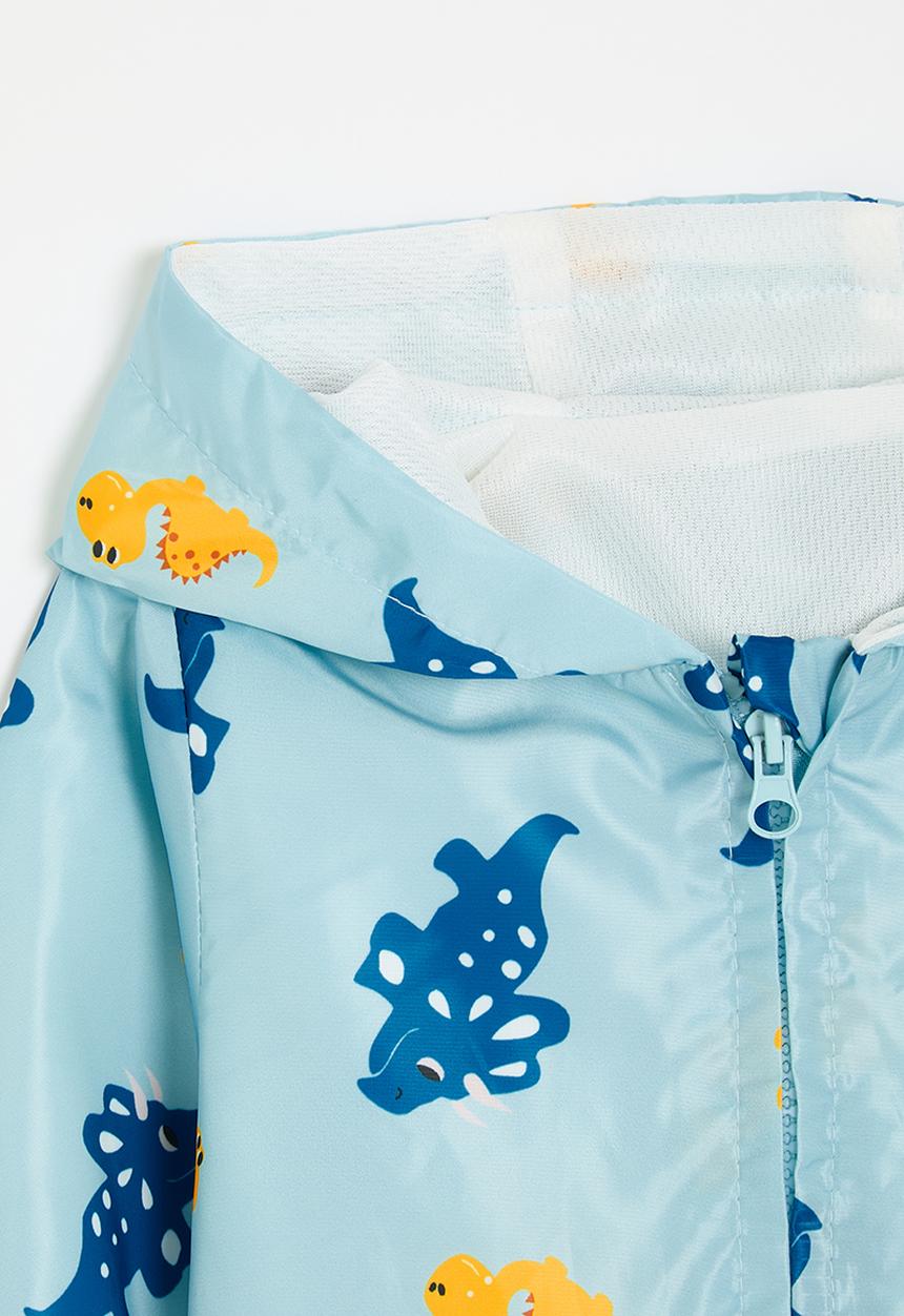Pop Candy - Padded jacket with ears - light blue/dinos