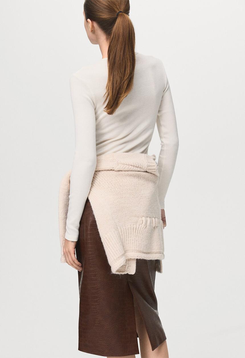 MANGO - T-shirt liloca - natural