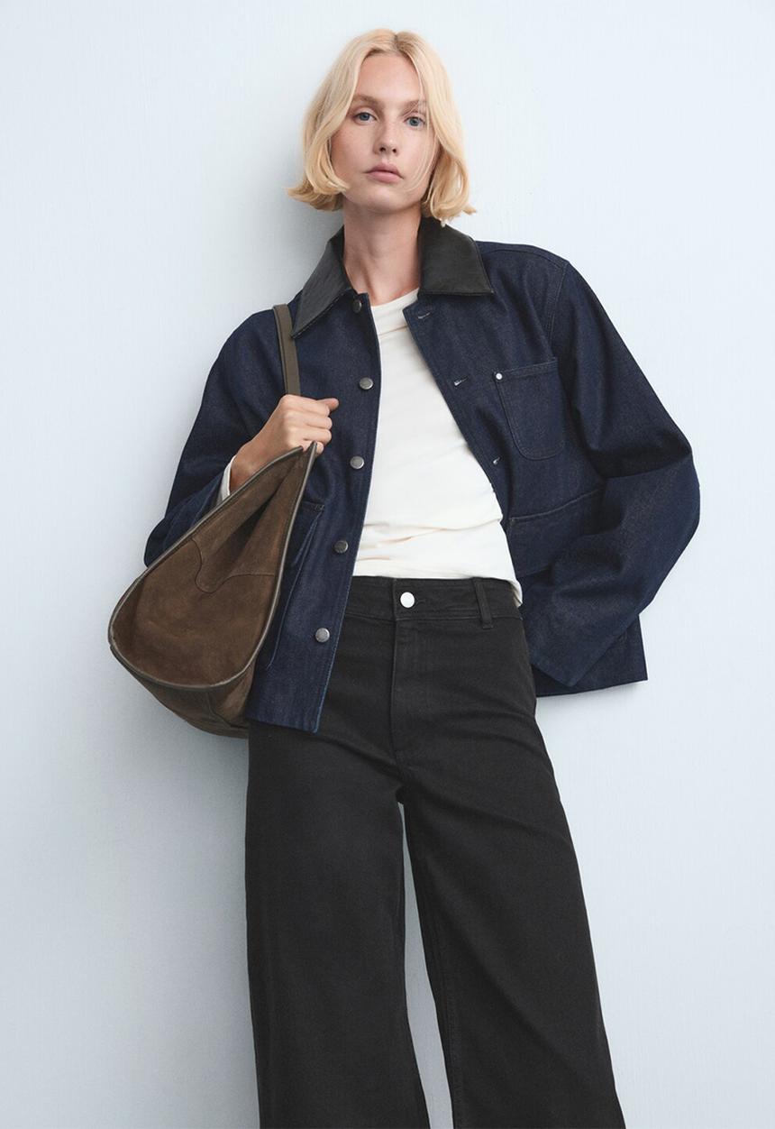 MANGO - Jeans catherin - open gray