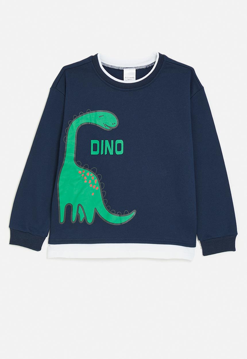 Pop Candy - Dino graphic sweatshirt - navy blue