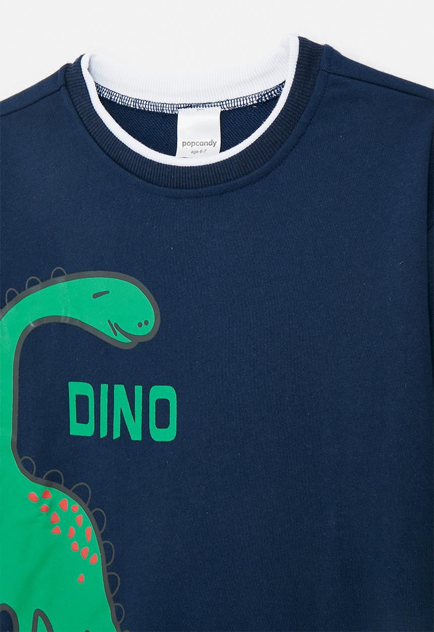 Pop Candy - Dino graphic sweatshirt - navy blue