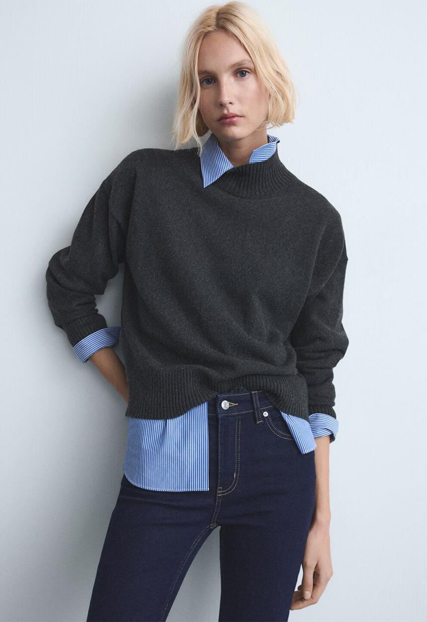 MANGO - Jeans sienna - open blue