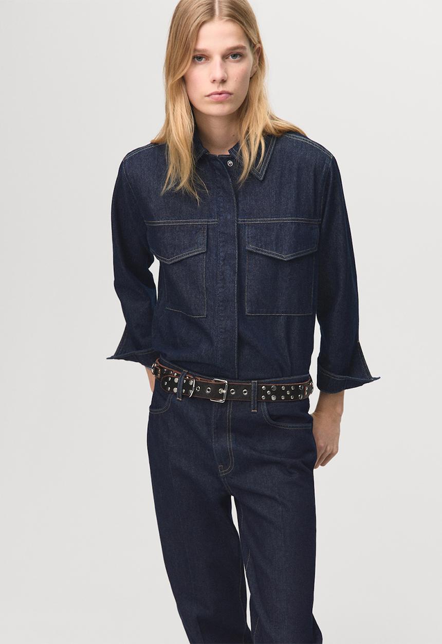MANGO - Jeans aylin - open blue