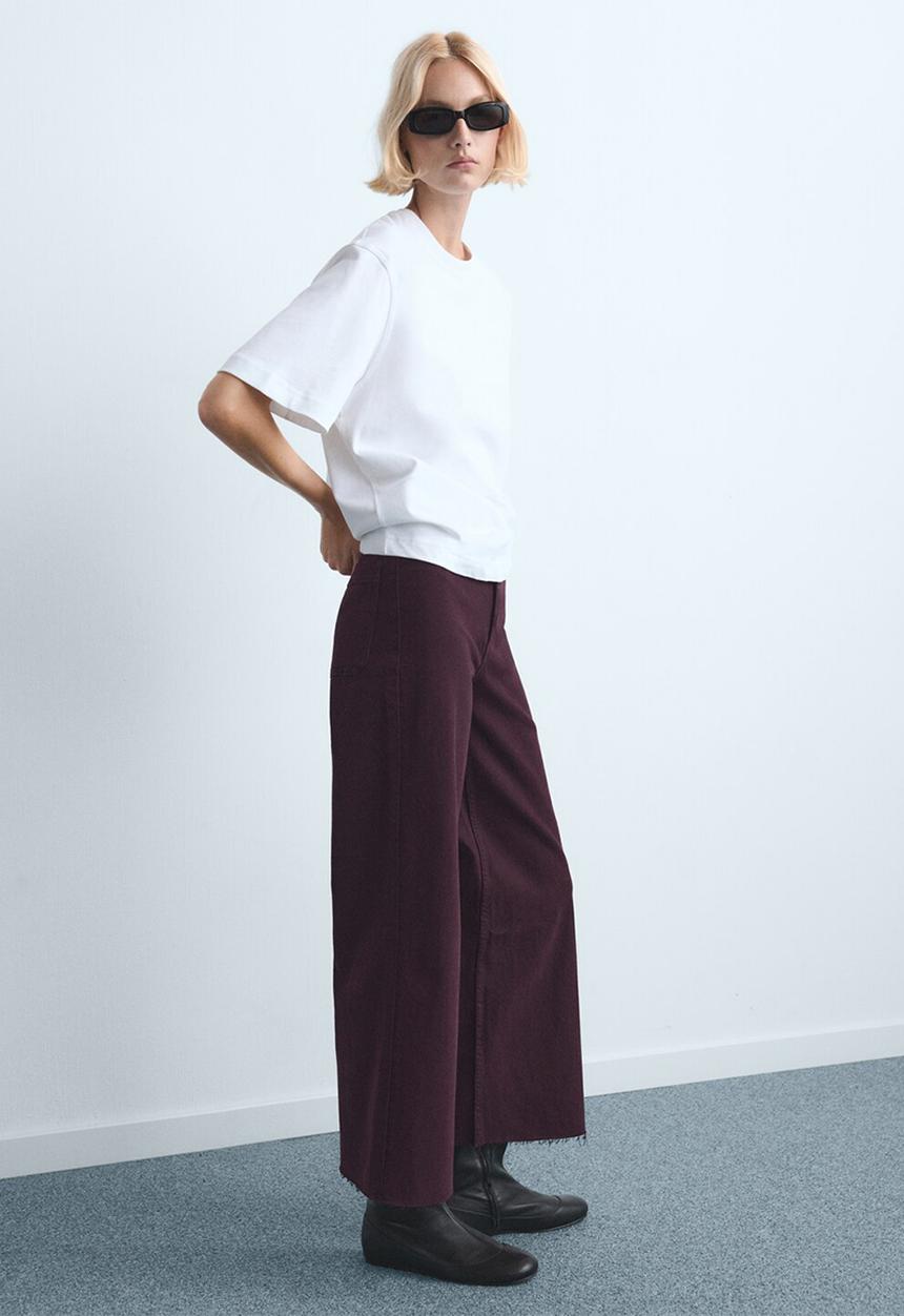 MANGO - Jeans catherin - dark red