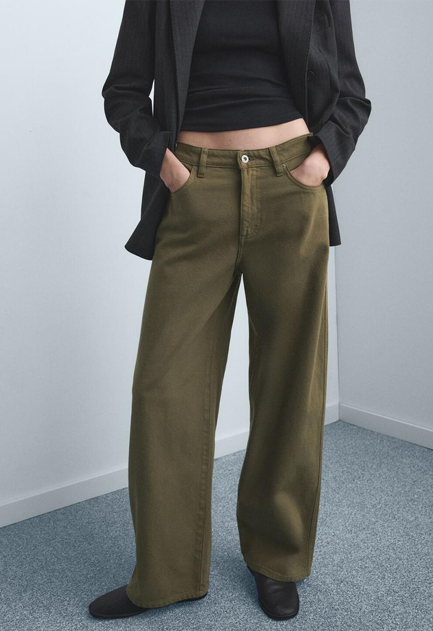 MANGO - Jeans lucky - khaki