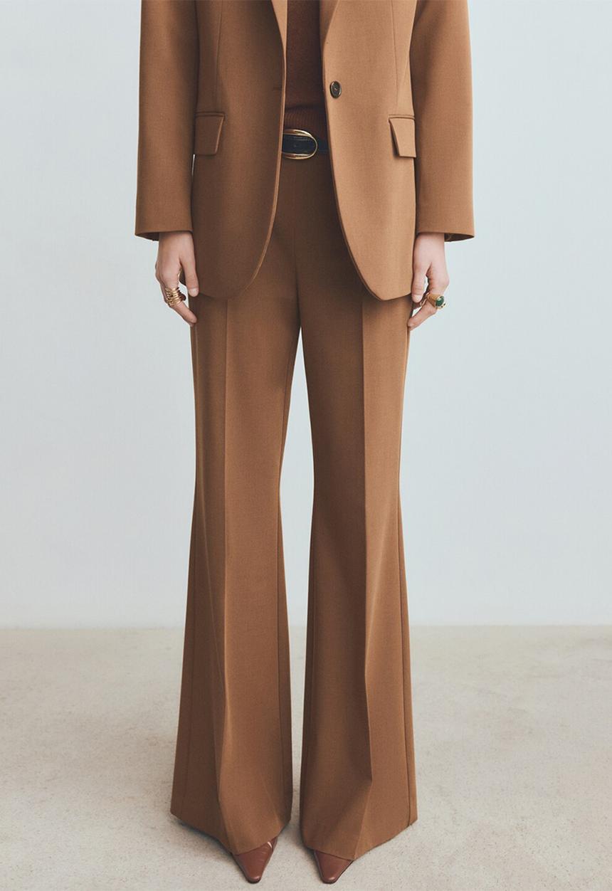 MANGO - Trousers milano - dark brown