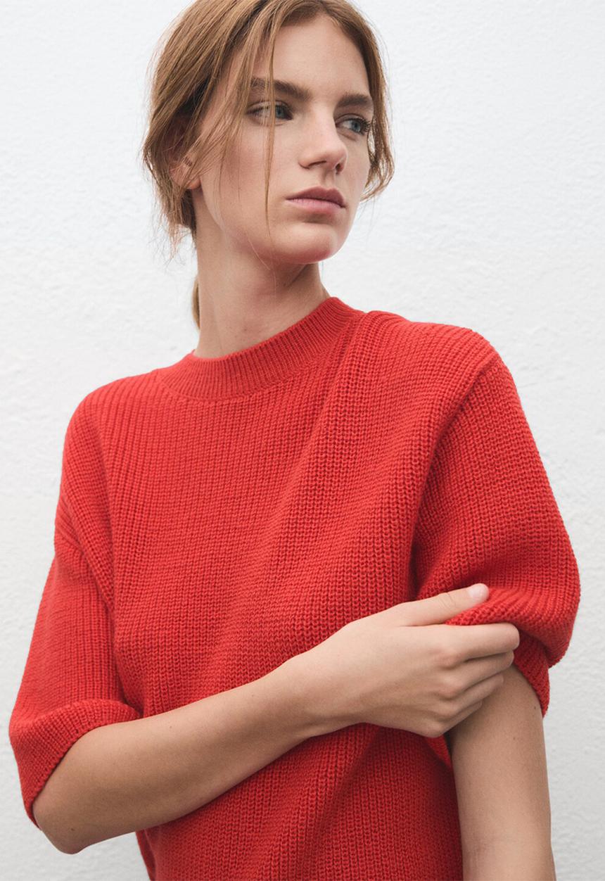 MANGO - Sweater cab - red